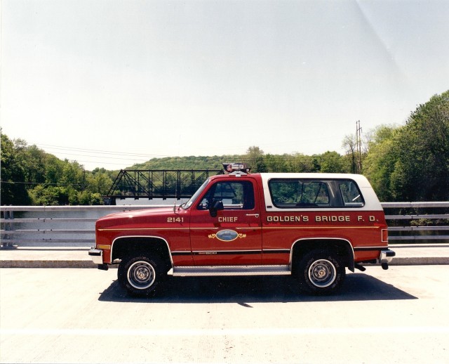 Chiefs Car 1992 Chevy Suburban. Retired in 1995.